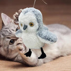 Interactive Cat Plush Toys For Indoor Cats Automatic Flapping Bird Cat Toy USB Rechargeable Electronic Pet Enrichment Toys