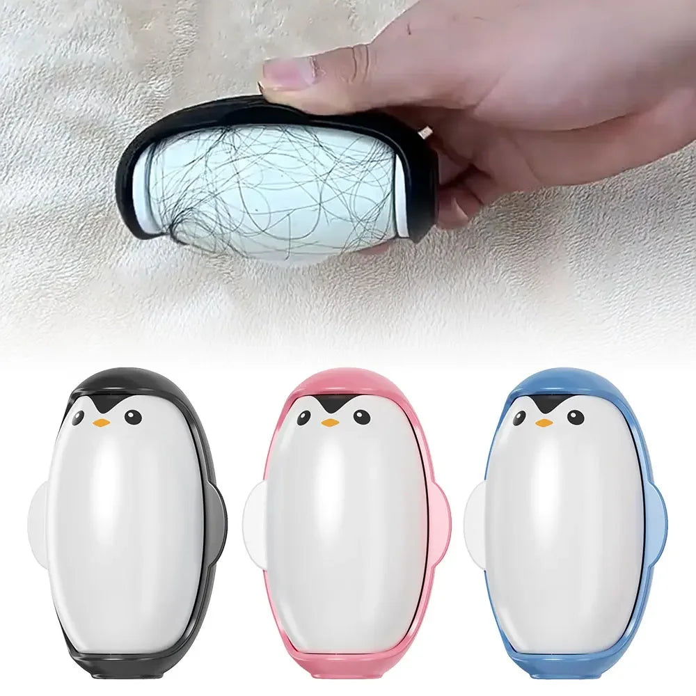 Penguin Lint Remover Household Portable Sticky Washable Reusable Mini Roller Brush Ball Suitable For Pet Hair Clothing Cleaning