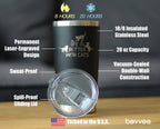 Life is Better With Cats - Insulated Coffee Tumbler Cup with Sliding Lid - Stainless Steel Travel Mug - Cat Gifts for Women and Men