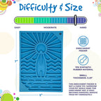 Surf's Up eMat - Small Lickmat for Dogs and Cats | Beach-Themed Design | SodaPup
