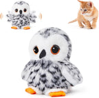 Interactive Cat Plush Toys For Indoor Cats Automatic Flapping Bird Cat Toy USB Rechargeable Electronic Pet Enrichment Toys