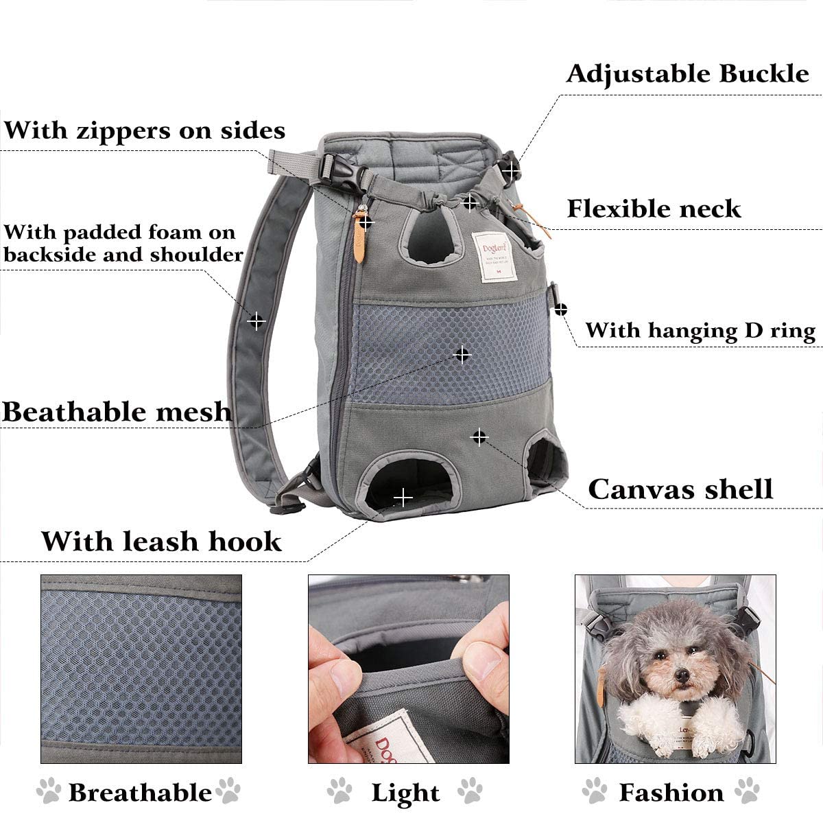 Cat Dog Carrier Front Backpack