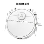 **3-in-1 Sweeping Robot: USB Charging, 1000Pa Suction, Auto-Clean for Pet Hair, Carpets & Floors**