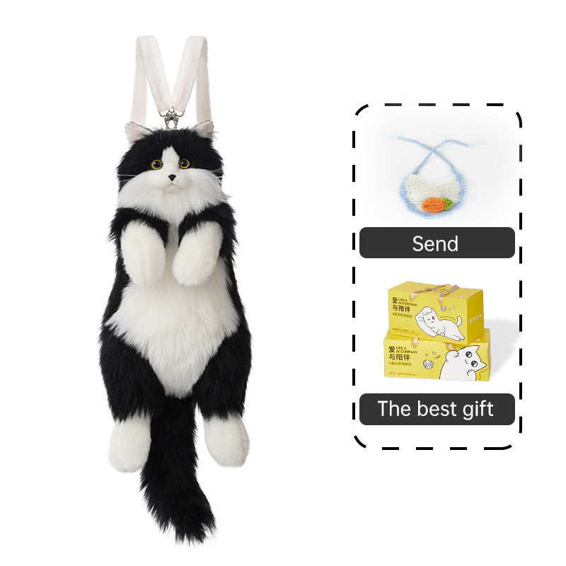 Handmade plush cat backpacks: super cute, trendy. Great bday gifts or toys, doubles as a cat - themed shopping bag!