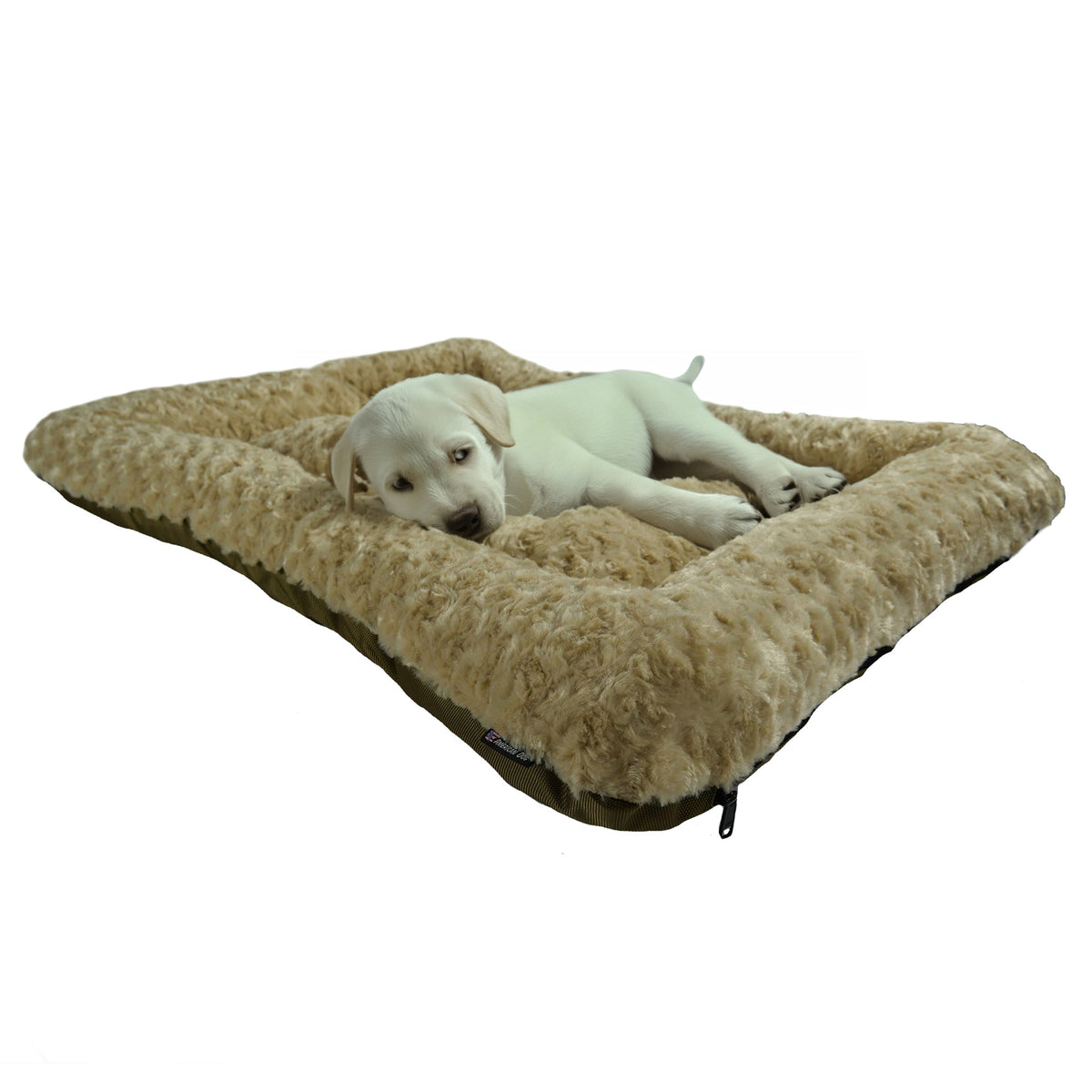 Dog Bed - Rectangle Bolstered Furvana™ 'Cloud'
