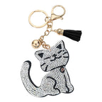 Bling Cat Tassel Bag Charm