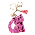 Bling Cat Tassel Bag Charm