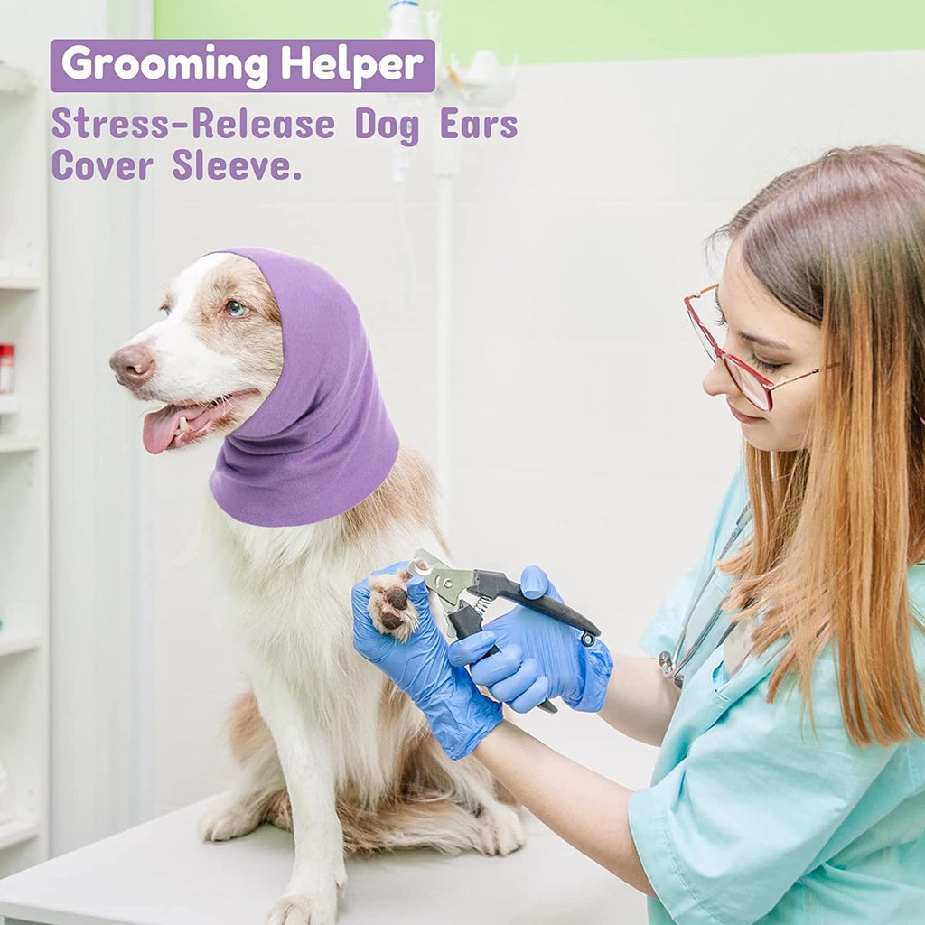 Cat and dog grooming earmuffs, anti-noise earmuffs, neck warmer, decompression, anti-stress, soothing headgear, pet scarf