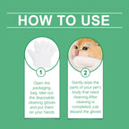 Pet Disposable Cleaning Gloves Dog Cat Hair And Skin Gentle Cleaning Care Gloves