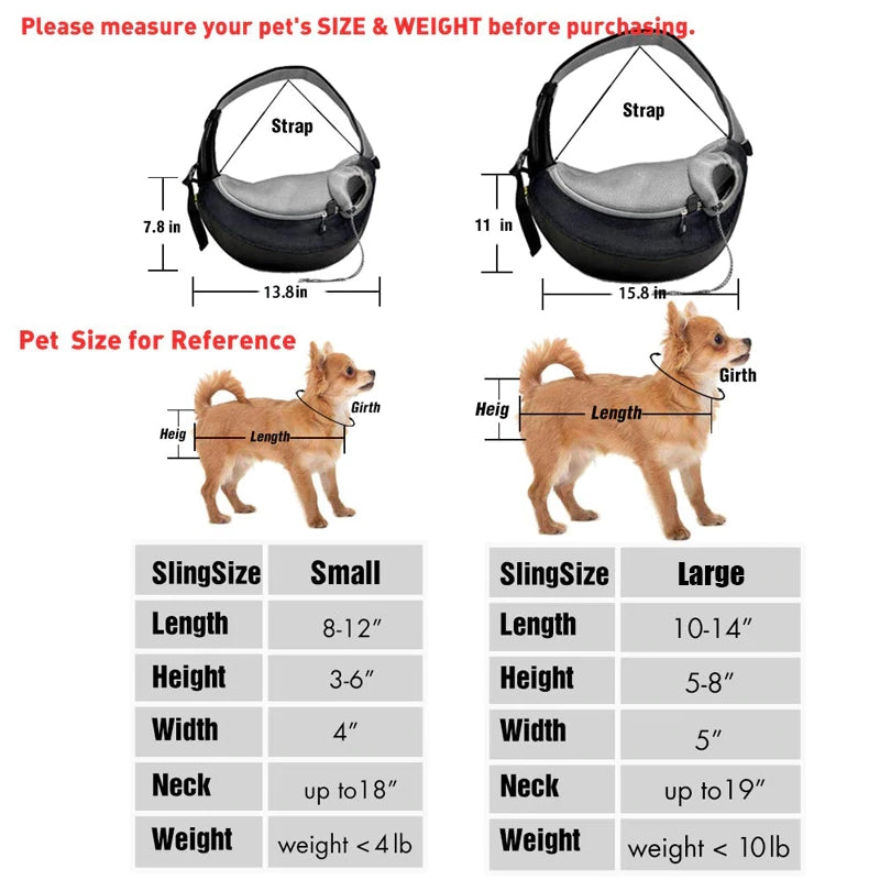Breathable Pet Carrier Handbag Pouch Sling