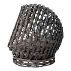 Huntley Pet Hemisphere Rattan Pet Bed, Elevated With Cushion