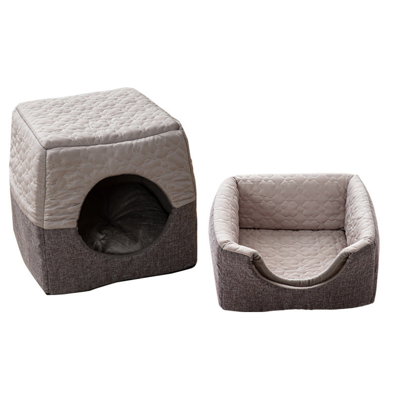 Warm in winter and cool in summer Multi-purpose cat house, small dog pet nest, semi-closed cat nest available in all seasons