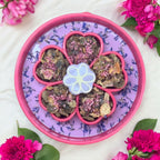 Flower eBowl Deep Slow Feeder Dog Bowl for Enrichment | USA Made