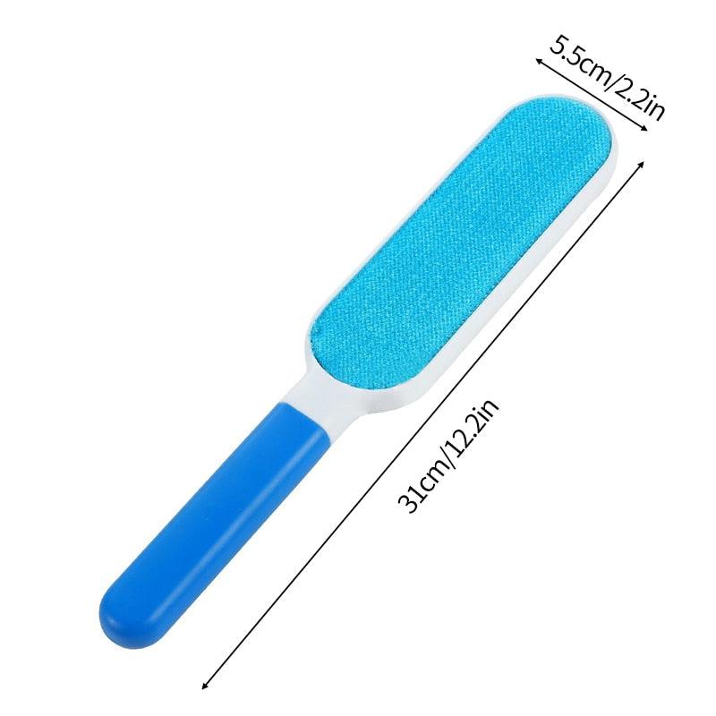 Pet Hair Remover Lint Rollers Brushes Clothes Hairball Remover Brush Dust Sticky Cleaner Fur Clean Pet Hair Tools  Reusable Pet Hair Remover with Self-Cleaning Base Pet Hair Double Sided Brush