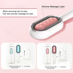 Cat Cleaning Comb Cat Hair Remover to Remove Floating Hair Sticky Fur Universal Pet Grooming Brush for Cat Dog Paired with Wipes Pet Cleaning Hair Removal Comb For Massaging And Removing Loose Hair