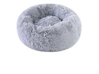 Calming Round Pet Bed: Plush Donut Cuddler for Dogs & Cats