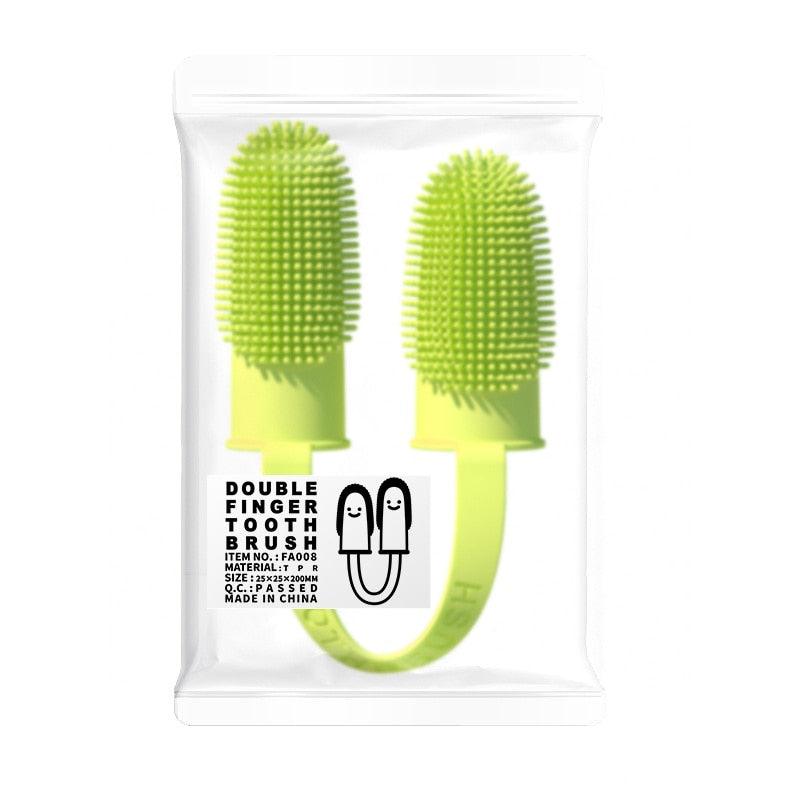 Dog Super Soft Pet Finger Toothbrush Teeth Cleaning Bad Breath Care Nontoxic Silicone Tooth Brush Tool Dog Cat Cleaning Supplies Finger Dog Toothbrush Silicone Finger Brush for Dogs Cats Teeth Cleaning