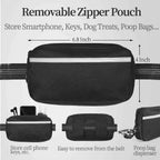 Walk Free: Hands-Free Dog Leash with Zipper Pouch