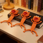 Funny3D Stereo Lazy Cat Bookmark Creative Reusable Waterproof Animal Reading Book Mark for Birthday Anniversary Gift Book Lovers