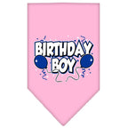 Pet and Dog Bandana Screen Printed, "Birthday Girl -or- "Birthday Boy"