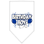 Pet and Dog Bandana Screen Printed, "Birthday Girl -or- "Birthday Boy"