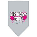 Pet and Dog Bandana Screen Printed, "Birthday Girl -or- "Birthday Boy"
