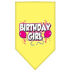 Pet and Dog Bandana Screen Printed, "Birthday Girl -or- "Birthday Boy"