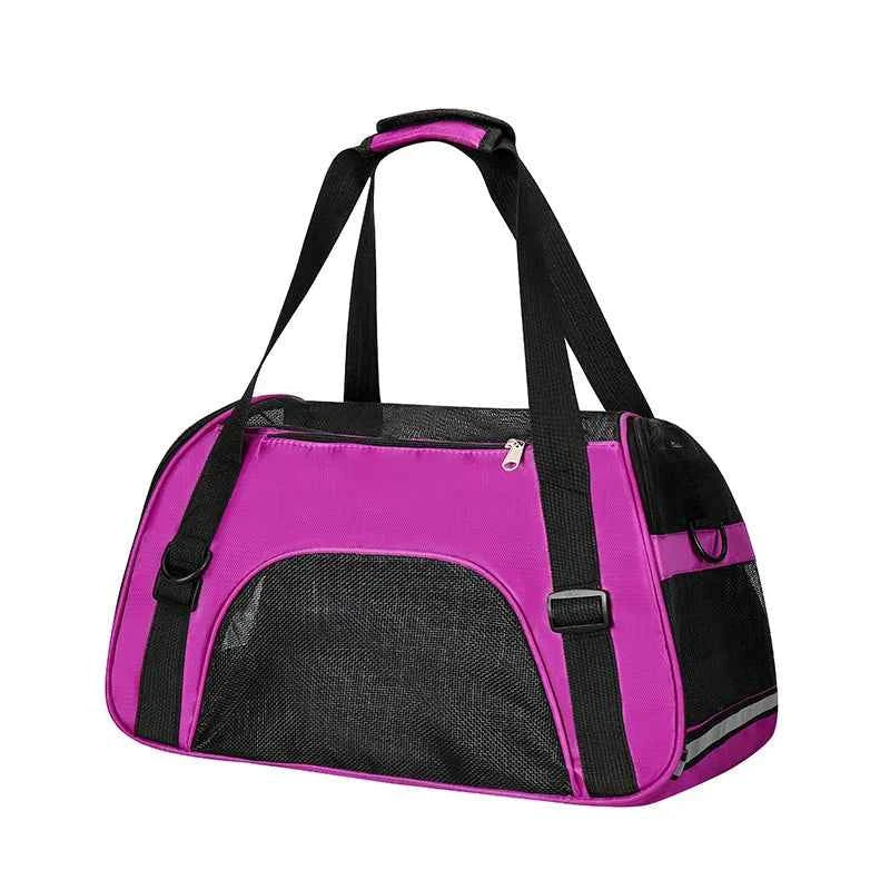 Portable Cat & Dog Carrier Bag – Foldable Breathable Travel Handbag