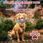 Superior Dog Chew Toy For Interaction, Made Of Durable Nylon And Natural Rubber Perfect For Teeth Cleaning, Exercise  And Stress Relief   Animal Lover's Essential Gift