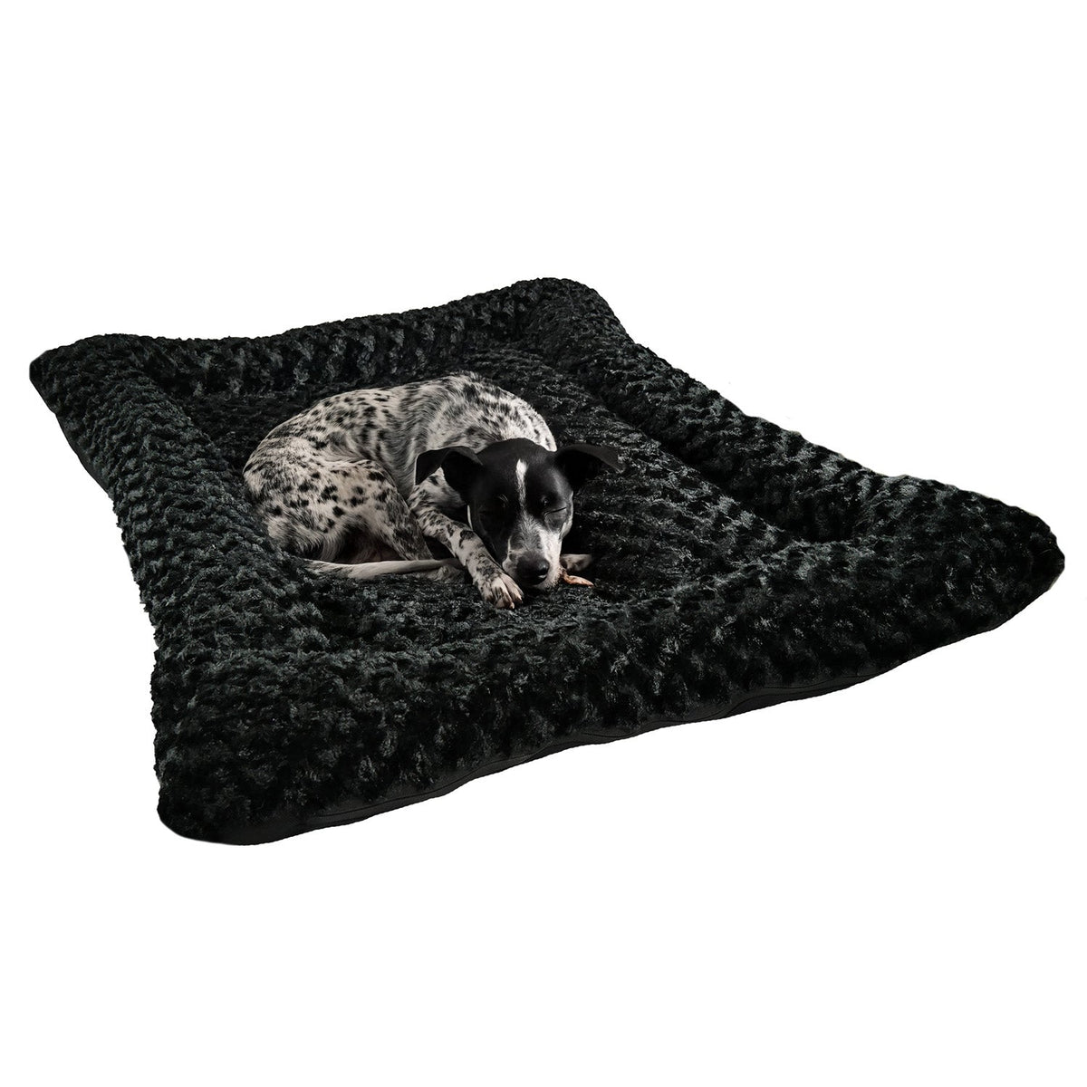 Dog Bed - Rectangle Bolstered Furvana™ 'Cloud'