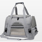 Foldable & Expandable Pet Carrier Bag - Mesh Breathable Cat/Dog Travel Bag, Convertible Crossbody Handbag for Small Pets