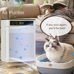 Pet specific suction floating hair intelligent fully automatic sterilization air purifier