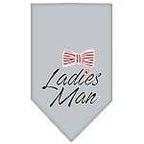 Pet and Dog Bandana Screen Printed, "Ladies Man"