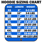 Christmas Pet Hoodie Screen Printed, "Santa's Lil Helper"