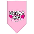 Pet and Dog Bandana Screen Printed, "Birthday Girl -or- "Birthday Boy"