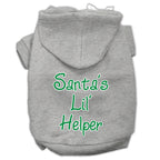 Christmas Pet Hoodie Screen Printed, "Santa's Lil Helper"