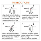 NeoAlly Dog Front Leg Brace with Reflective Straps - Metal Spring Inserts for Carpal Support (Pair)