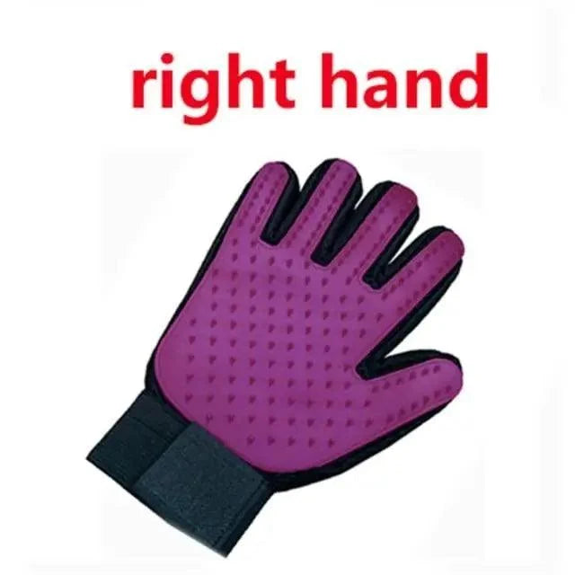 New Efficient Pet Grooming Cleaning Gentle Brush Gloves Pet Hair Remover Gloves