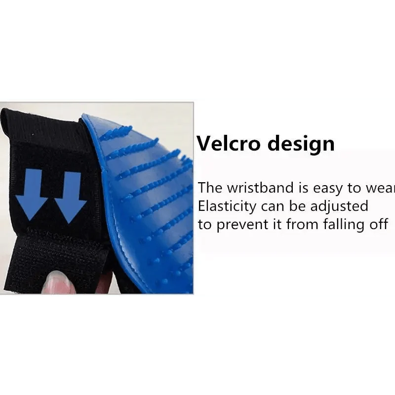 New Efficient Pet Grooming Cleaning Gentle Brush Gloves Pet Hair Remover Gloves