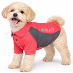 Pet Life ® Active 'Barko Pawlo' Relax-Stretch Quick-Drying Performance Dog Polo T-Shirt