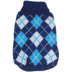 Pet Life ® 'Argyle Style' Ribbed Knitted Fashion Designer Dog Sweater
