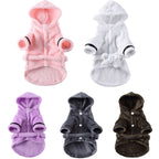 Luxury Soft Pet Dog Puppy Hooded Bathrobe