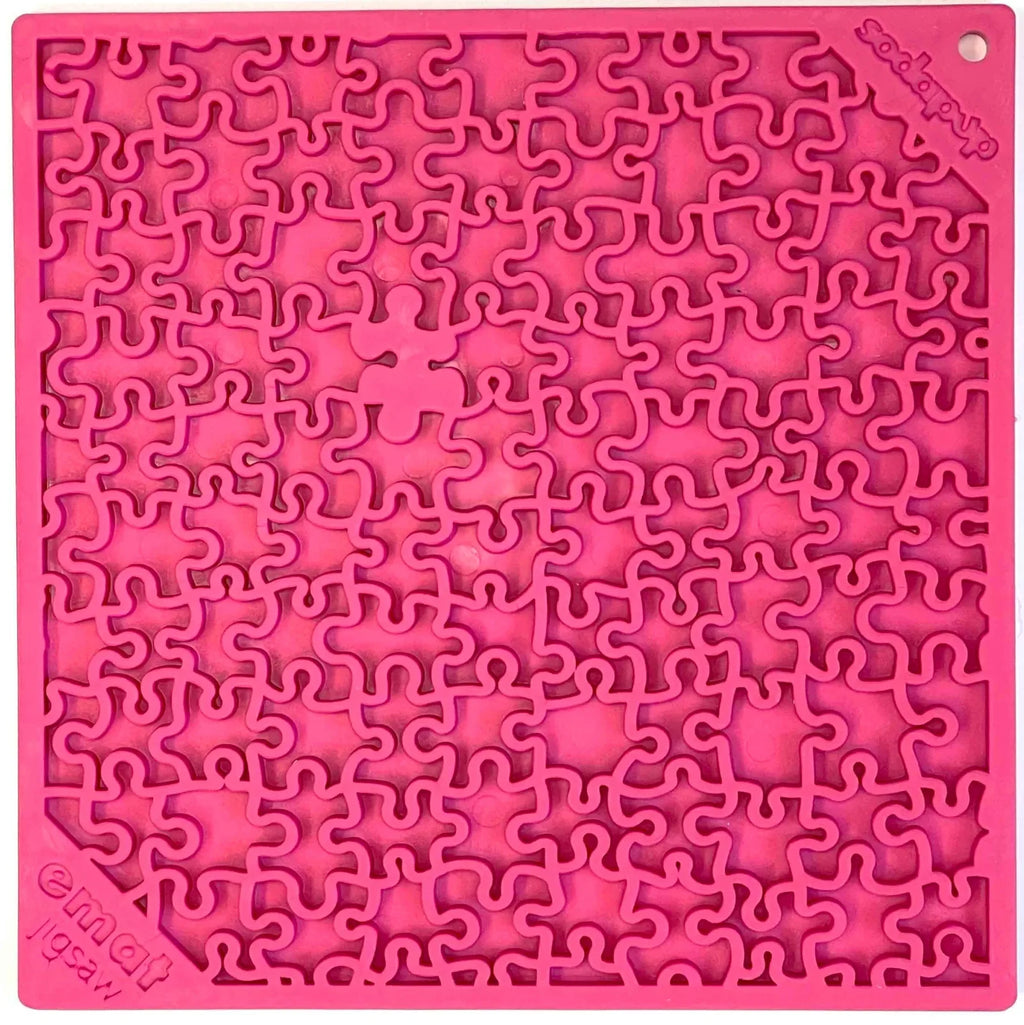 Jigsaw Puzzle eMat - Enrichment Lick Mat for Dogs and Cats | eMat Enrichment Toy for Anxiety Relief | USA Made