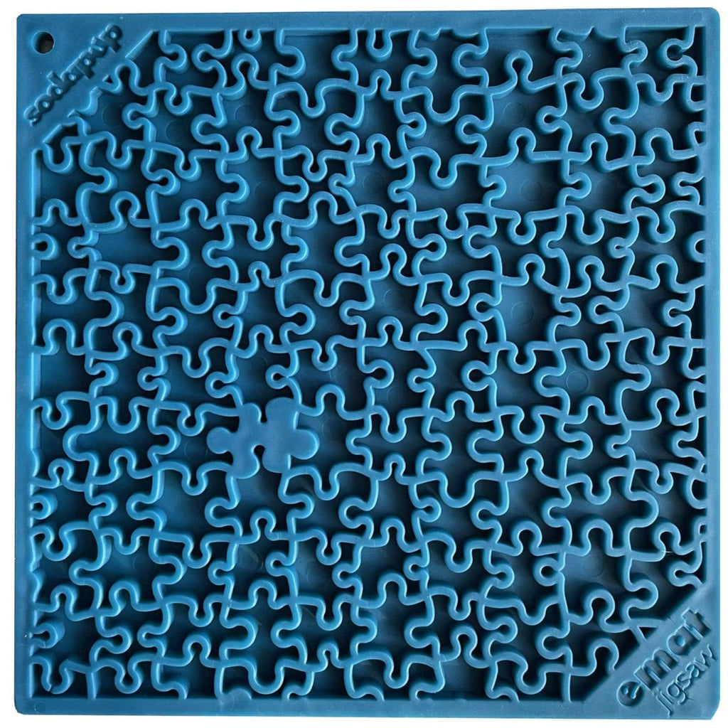 Jigsaw Puzzle eMat - Enrichment Lick Mat for Dogs and Cats | eMat Enrichment Toy for Anxiety Relief | USA Made