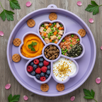 Flower eBowl Deep Slow Feeder Dog Bowl for Enrichment | USA Made